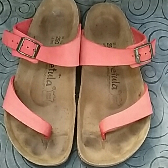 BIRKENSTOCK Betula STRAPPY Brown Croc Sandals Womens 8/39 BIRKENSTOCK Betula STRAPPY Brown Croc Sandals Womens 8/39